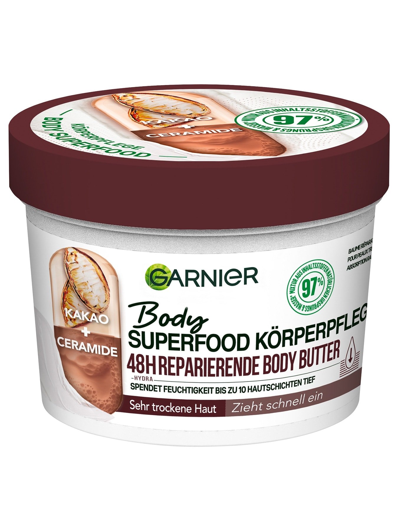 Body Superfood Körperpflege 48h reparierende Body Butter Kakao - Produktabbildung